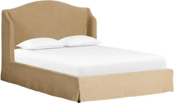 Four Hands Meryl Broadway Canvas Slipcover Queen Panel Bed