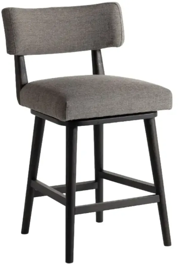 Four Hands Cardell Alcala Nickel/Burnt Swivel Counter Stool