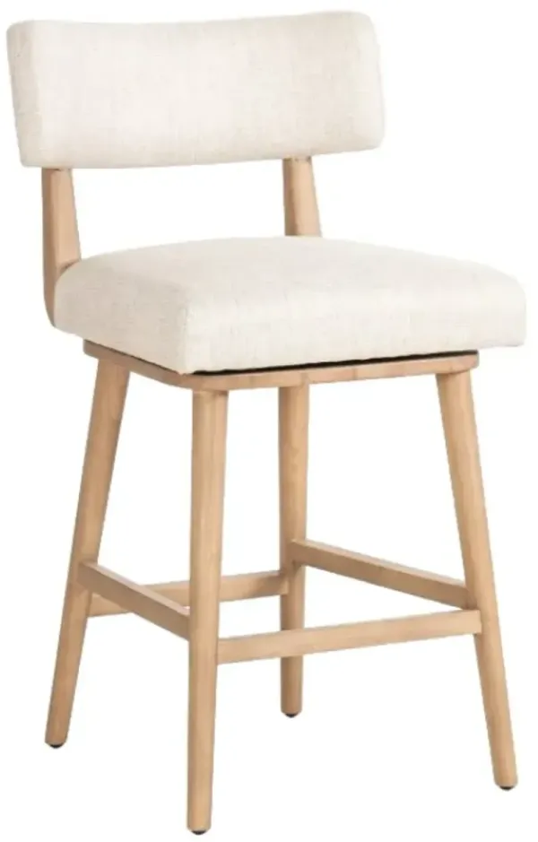 Four Hands Cardell Essence/Washed Natural Swivel Counter Stool