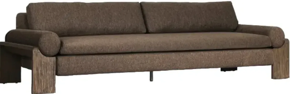 Four Hands Joette Ellor Brown Wooden Outdoor Sofa