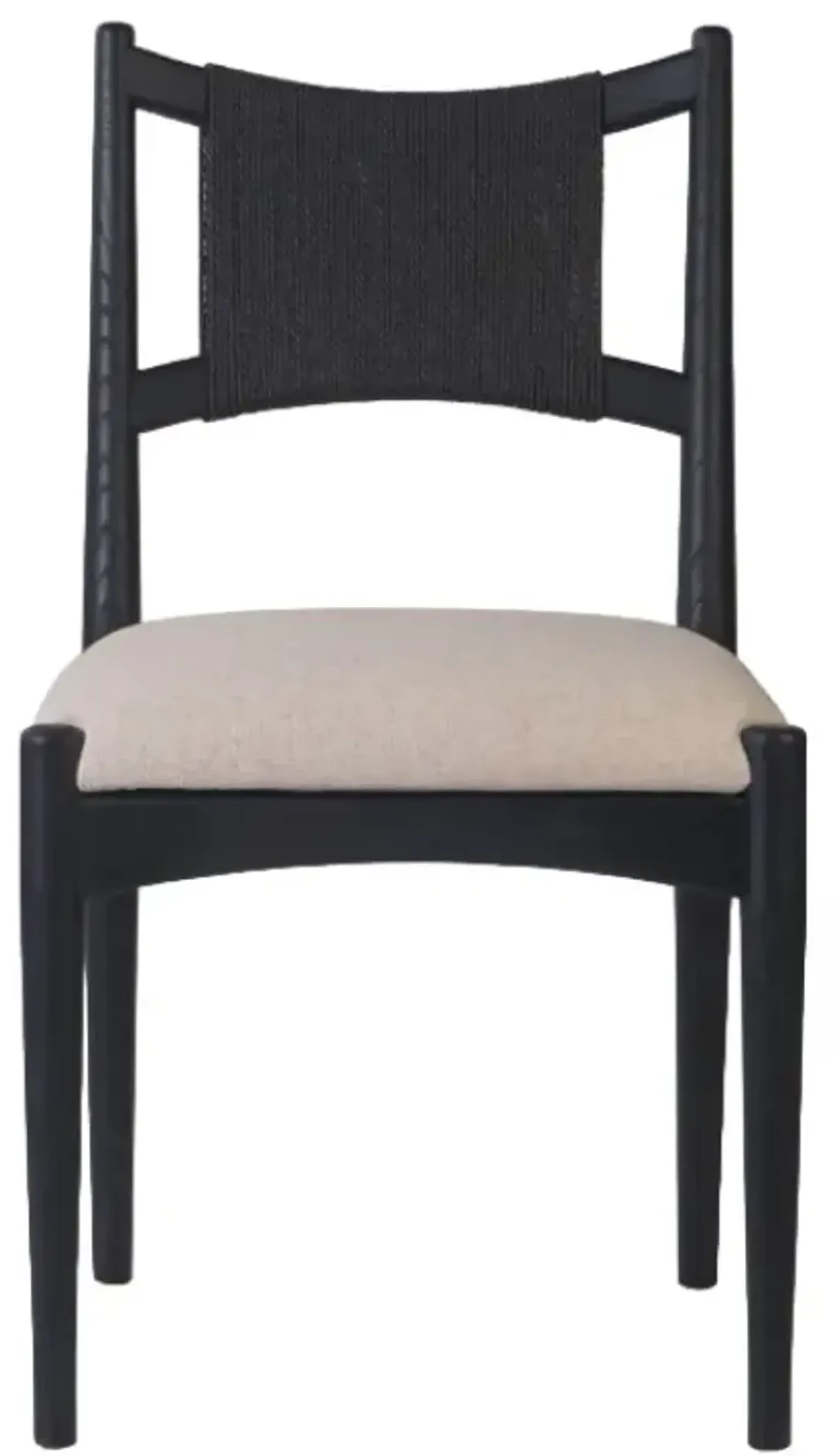 Four Hands Haddon Antwerp Natural/Black Rush Dining Chair
