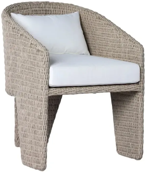 Four Hands Fae Stinson White/Vintage White Rope Outdoor Dining Chair