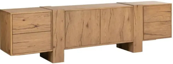 Four Hands Fisher Rustic Amber Media Console