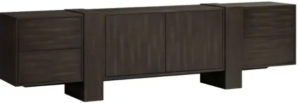 Four Hands Fisher Smoked Black Media Console