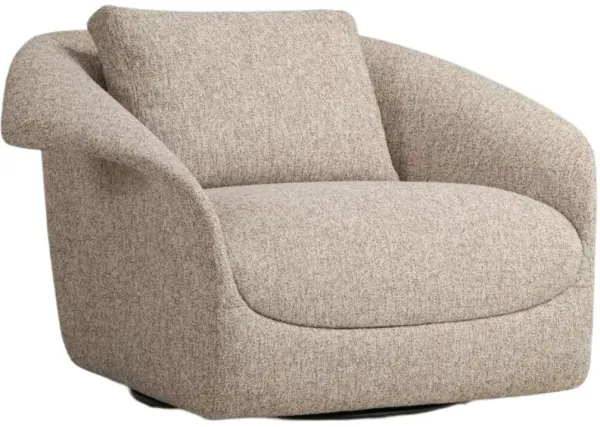Four Hands Ezra Yuma Dove Swivel Chair
