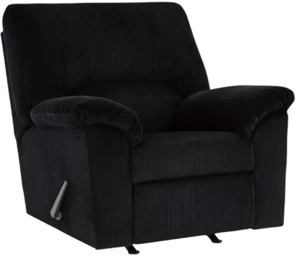 Signature Design by Ashley® SimpleJoy Onyx Manual Rocker Recliner