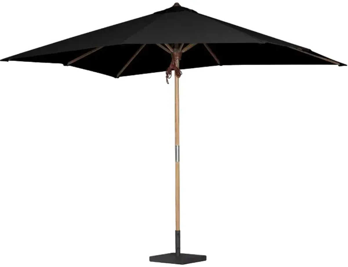 Four Hands Baska Arashi Black Acrylic/Wooden Outdoor Rectangular Umbrella