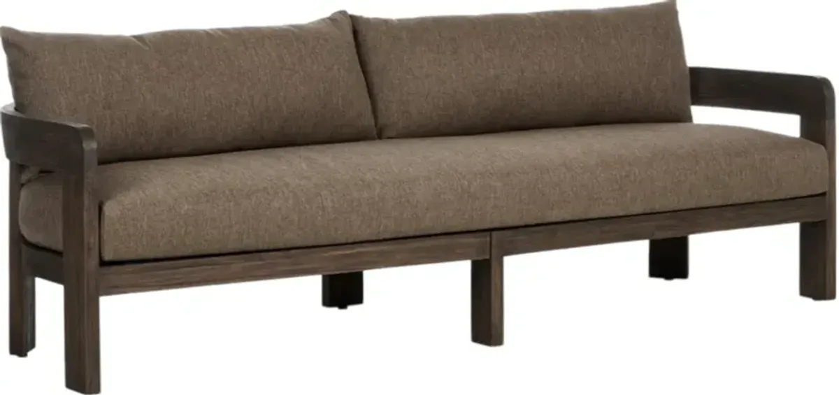 Four Hands Jackson Ellor Brown Wooden Outdoor Sofa