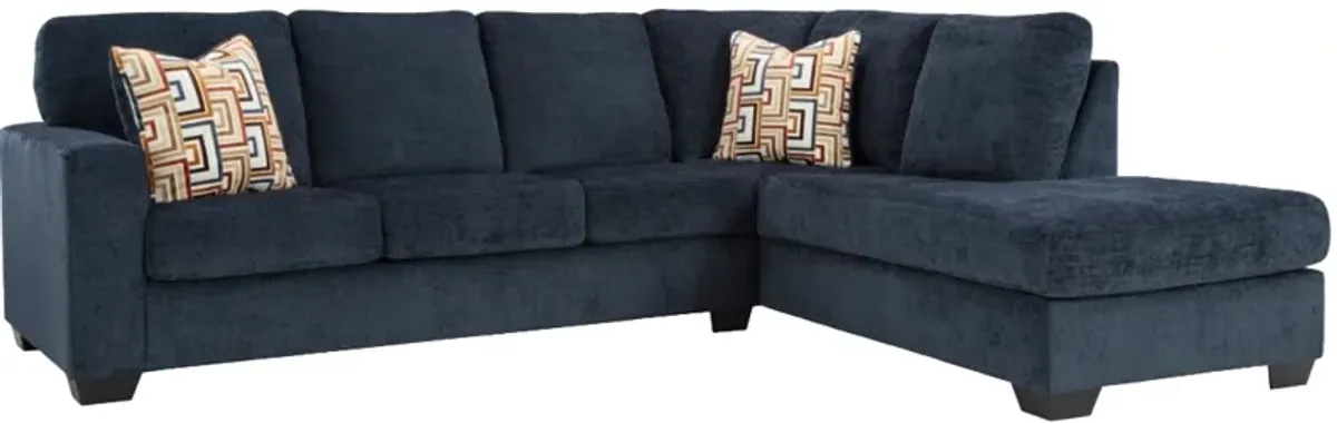 Signature Design by Ashley® Aviemore 2-Piece Ink Right-Arm Facing Sectional and Chaise