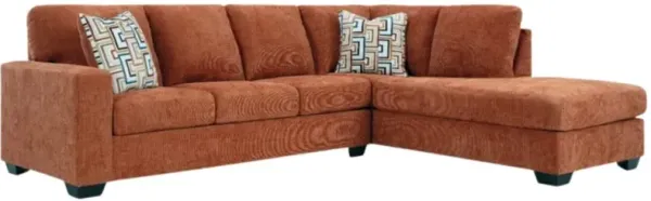 Signature Design by Ashley® Aviemore 2-Piece Spice Right Arm Facing Sectional and Chaise