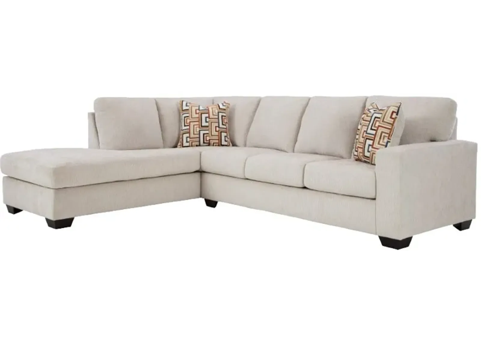 Signature Design by Ashley® Aviemore 2-Piece Stone Left-Arm Facing Sectional and Chaise