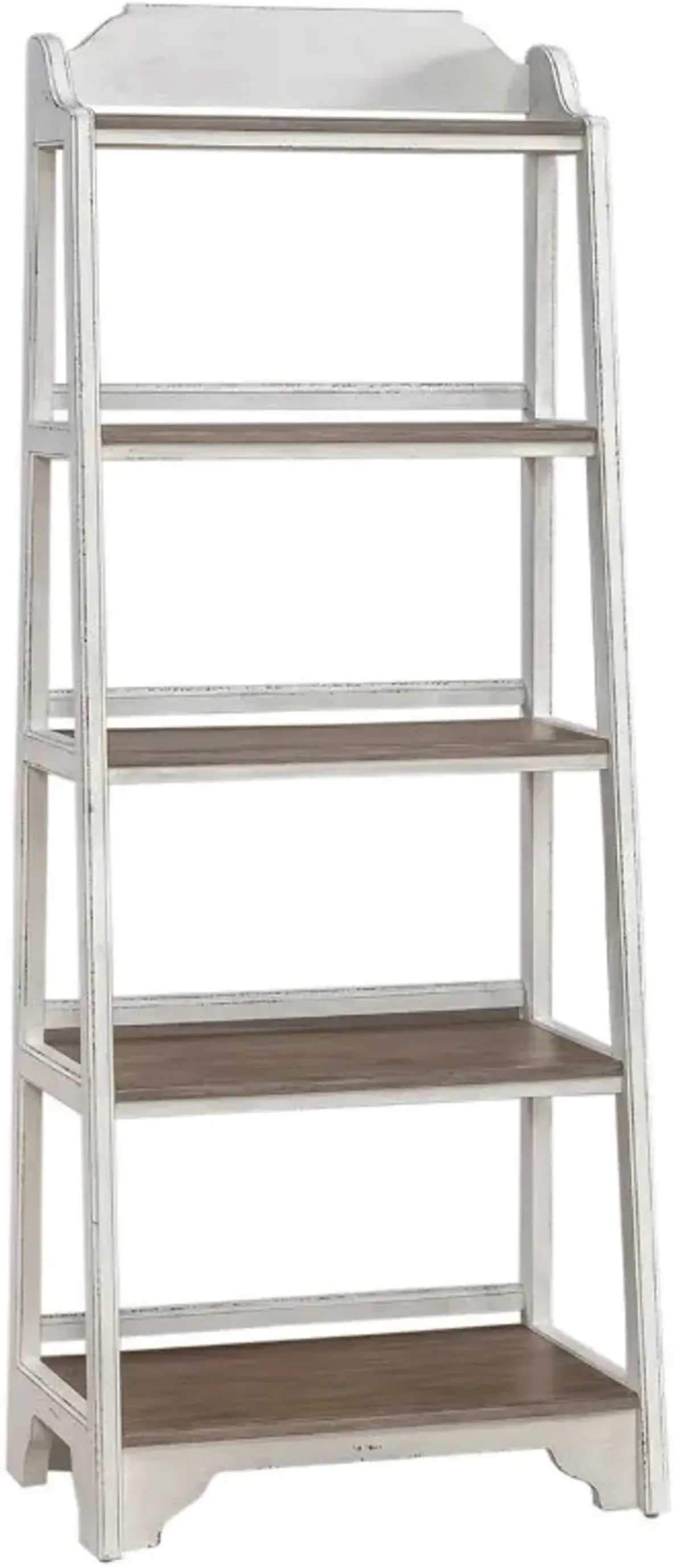 Liberty Furniture Magnolia Manor Antique White/Weathered Bark Bookcase