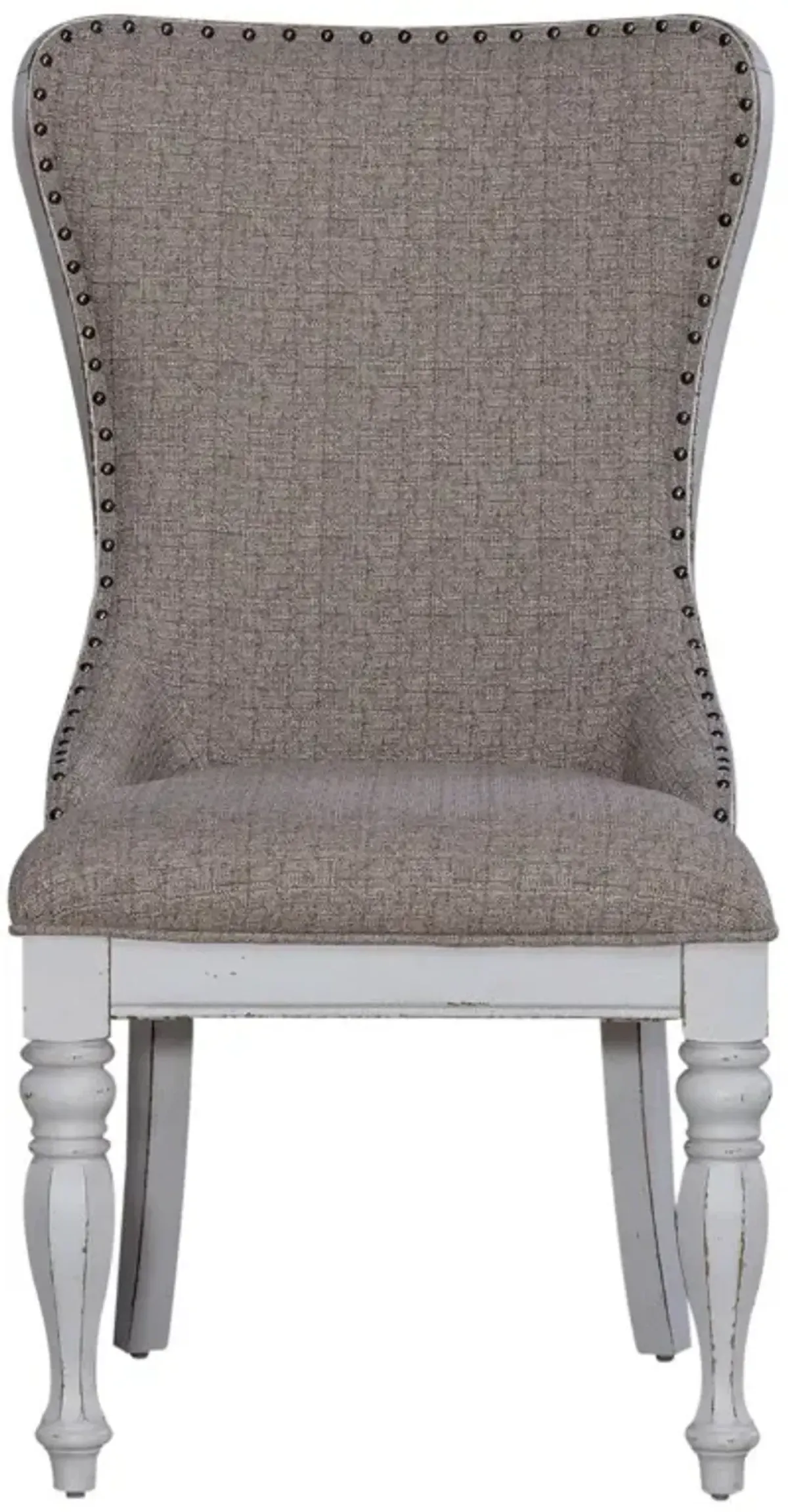 Liberty Furniture Magnolia Manor Antique White/Ivory Upholstered Wing Back Side Chair