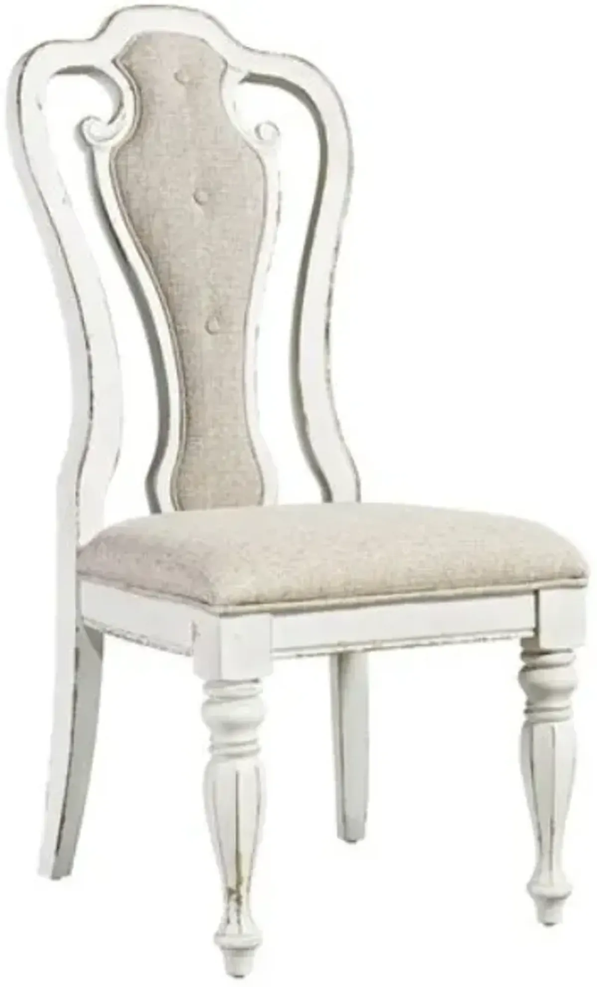 Liberty Furniture Magnolia Manor Antique White/Ivory Upholstered Dining Side Chair