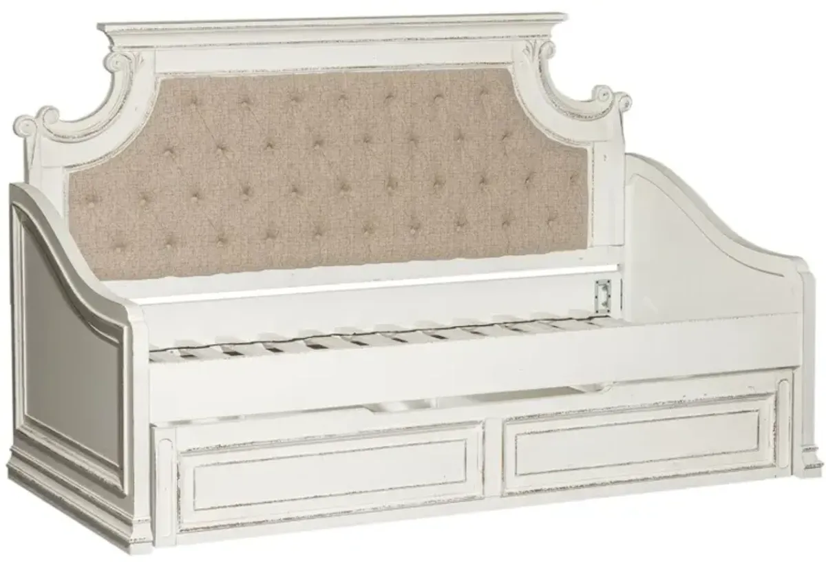 Liberty Furniture Magnolia Manor Antique White Twin Daybed with Trundle