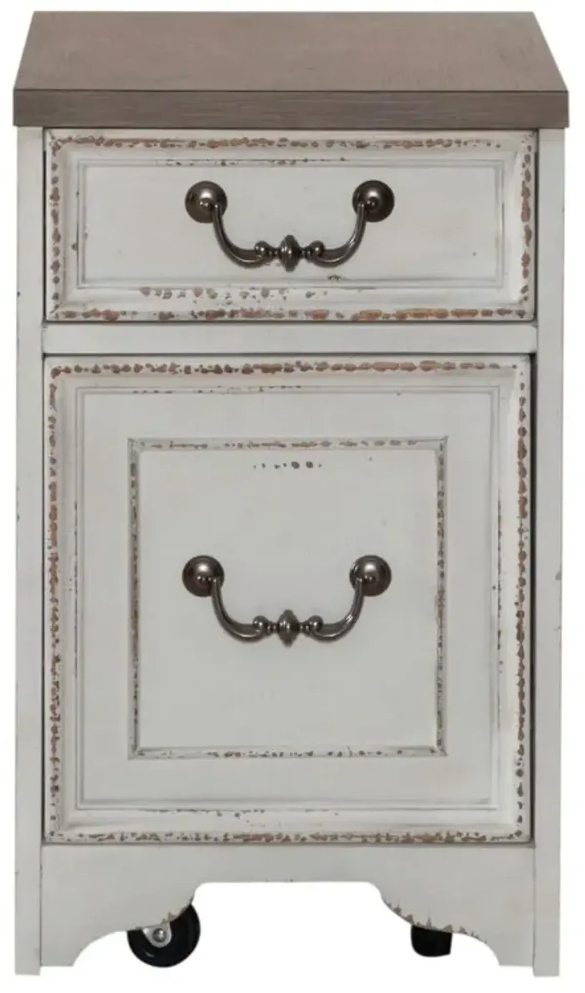 Liberty Furniture Magnolia Manor Antique White/Weathered Bark Mobile File