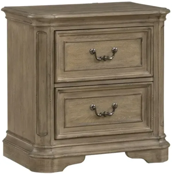 Liberty Furniture Magnolia Manor Weathered Bisque Nightstand
