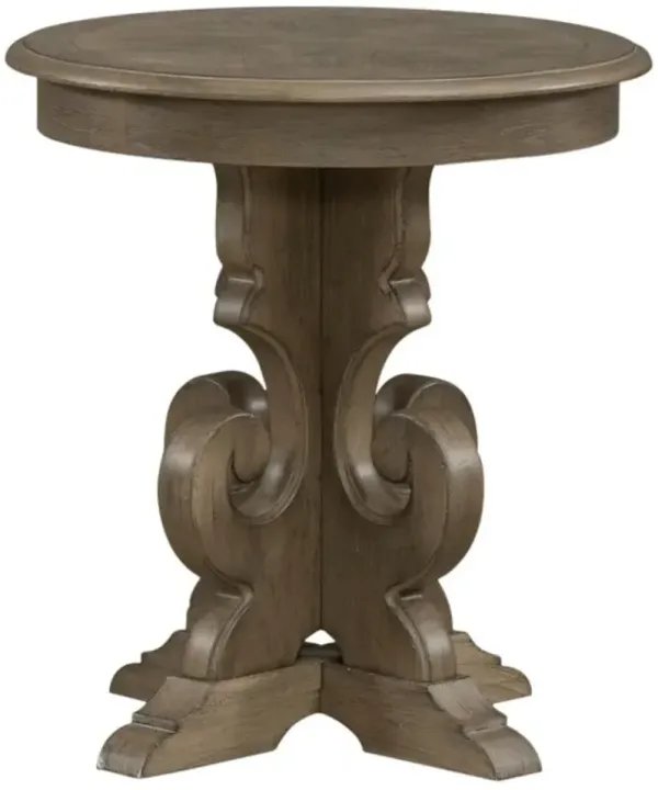 Liberty Furniture Magnolia Manor Weathered Bisque End Table