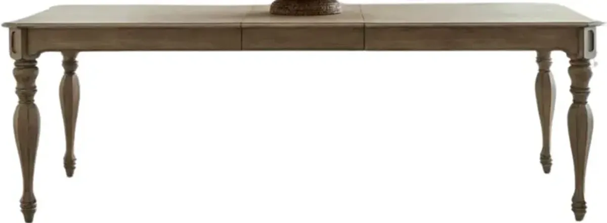 Liberty Furniture Magnolia Manor Weathered Bisque Rectangular Leg Table