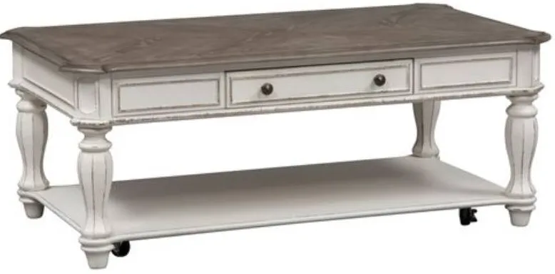 Liberty Magnolia Two-tone Manor Cocktail Table