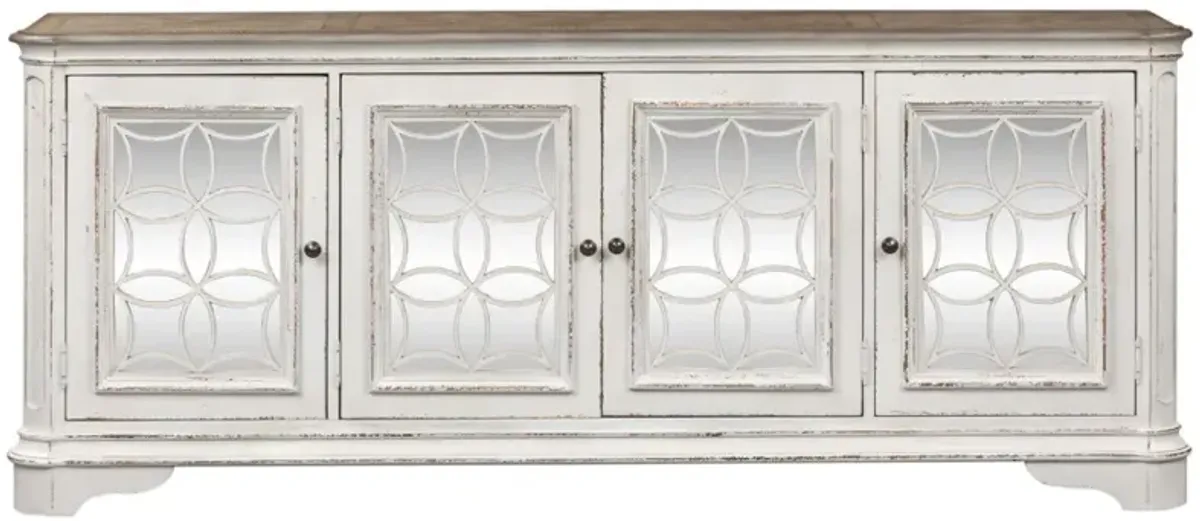 Liberty Furniture Magnolia Manor Antique White TV Console