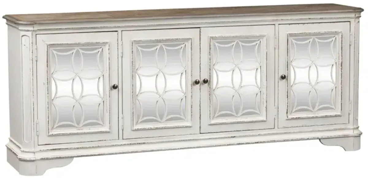 Liberty Furniture Magnolia Manor Antique White TV Console