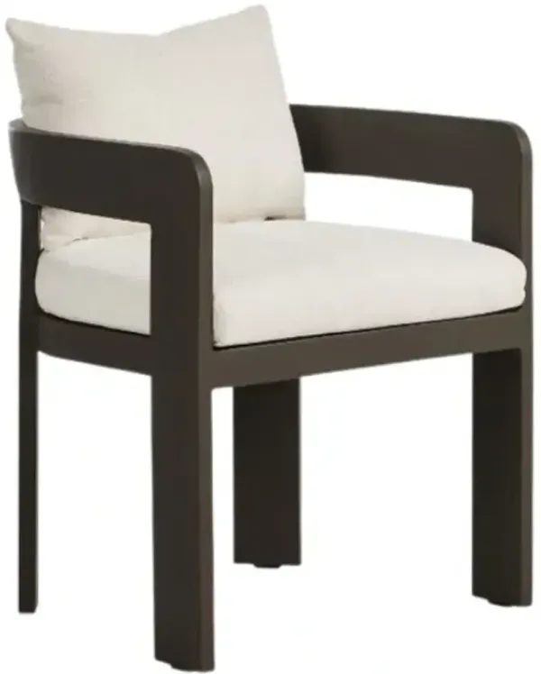Four Hands Jackson Alessi Linen/Bronze Fabric/Metal Outdoor Chair