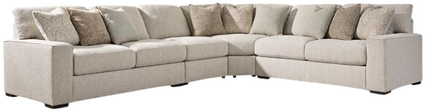 Benchcraft® Ballyton 4-Piece Sand Stationary Sectional Sofa