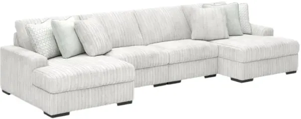 Signature Design by Ashley® Stupendous 4-Piece Alloy U-Shape Double Chaise Sectional