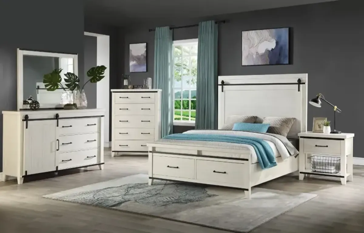Holland House Furniture Montana 3 Piece White King Bedroom Set