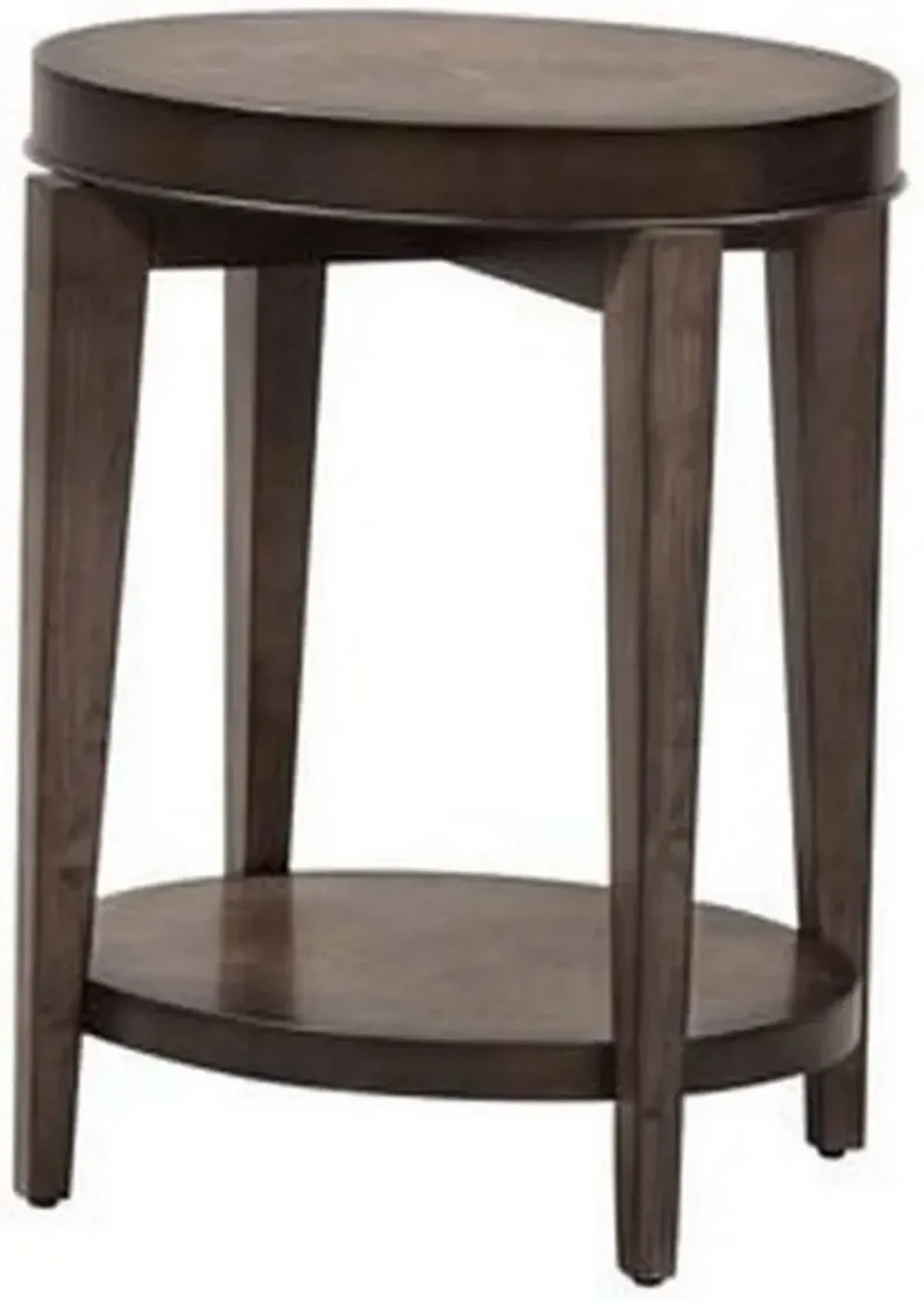 Liberty Furniture Penton Espresso Stone Oval Chair Side Table