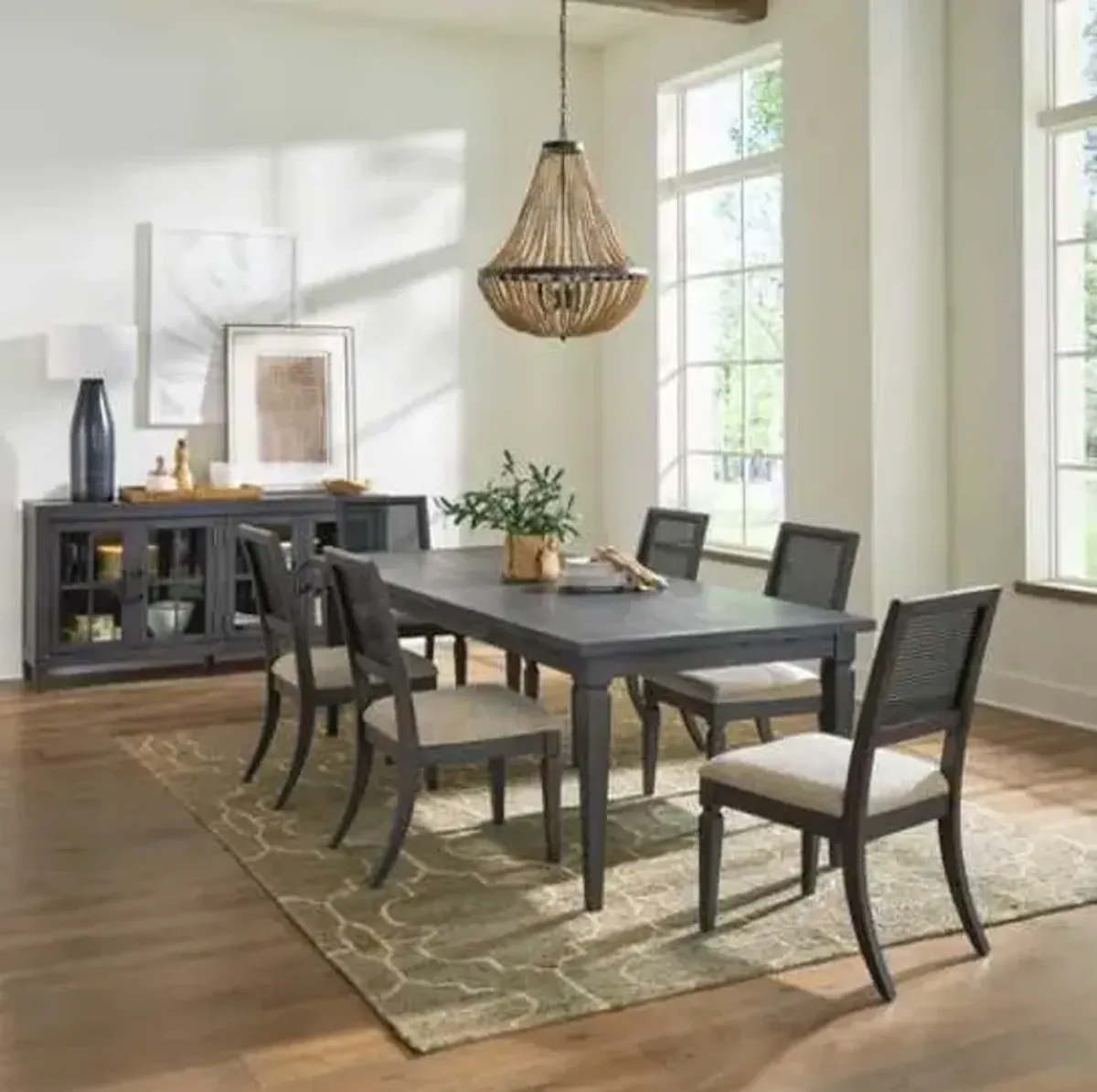 Liberty Furniture Caruso Heights 7-Piece Aged Whiskey Dining Set