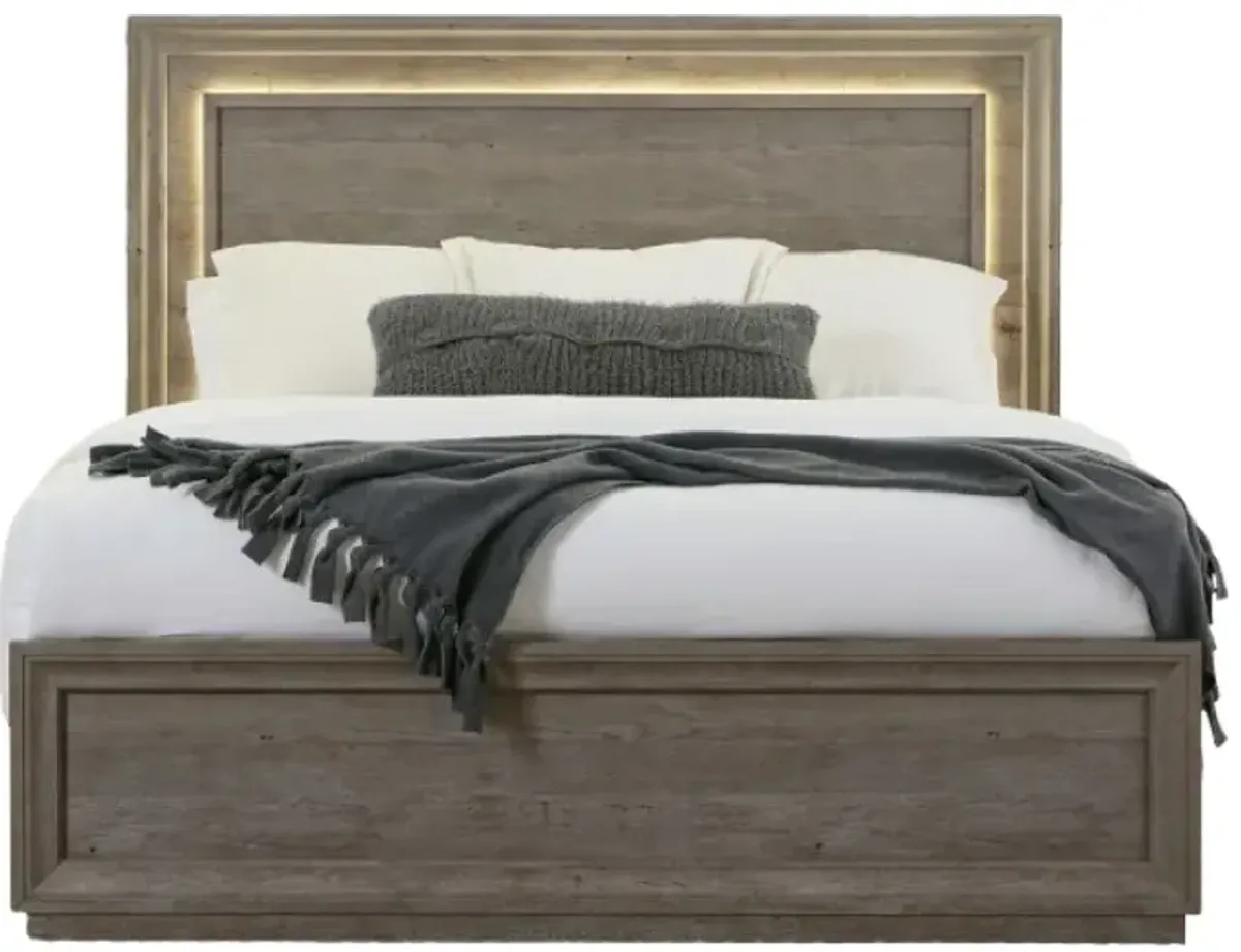 Liberty Furniture Horizons Graystone King California Panel Bed