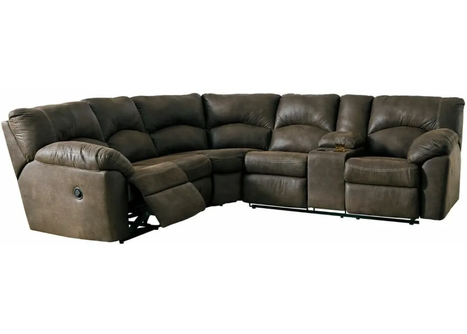 Signature Design by Ashley® Tambo 2-Piece Canyon Reclining Sectional