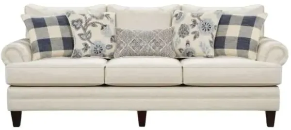 Fusion Furniture Catalina Linen White 96" Sofa