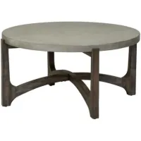 Liberty Cascade Rustic Brown Round Cocktail Table