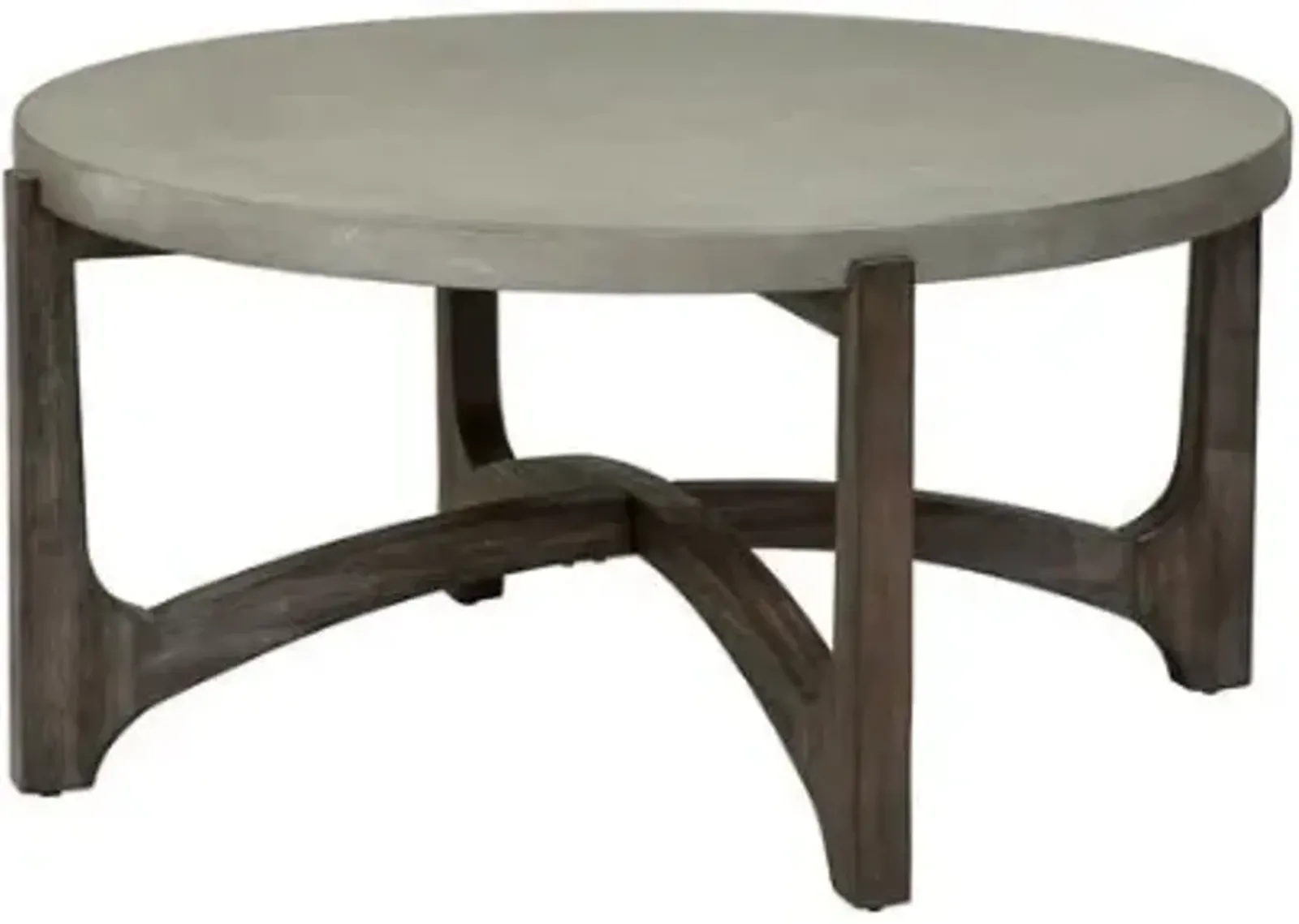 Liberty Cascade Rustic Brown Round Cocktail Table