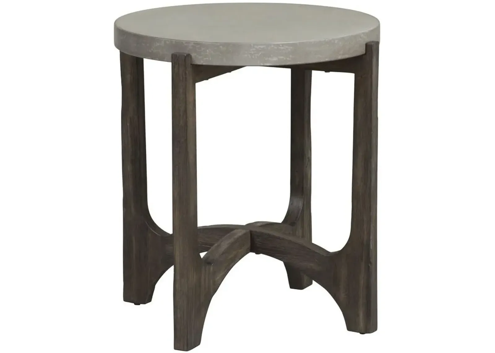 Liberty Cascade Wire Brush Rustic Brown End Table