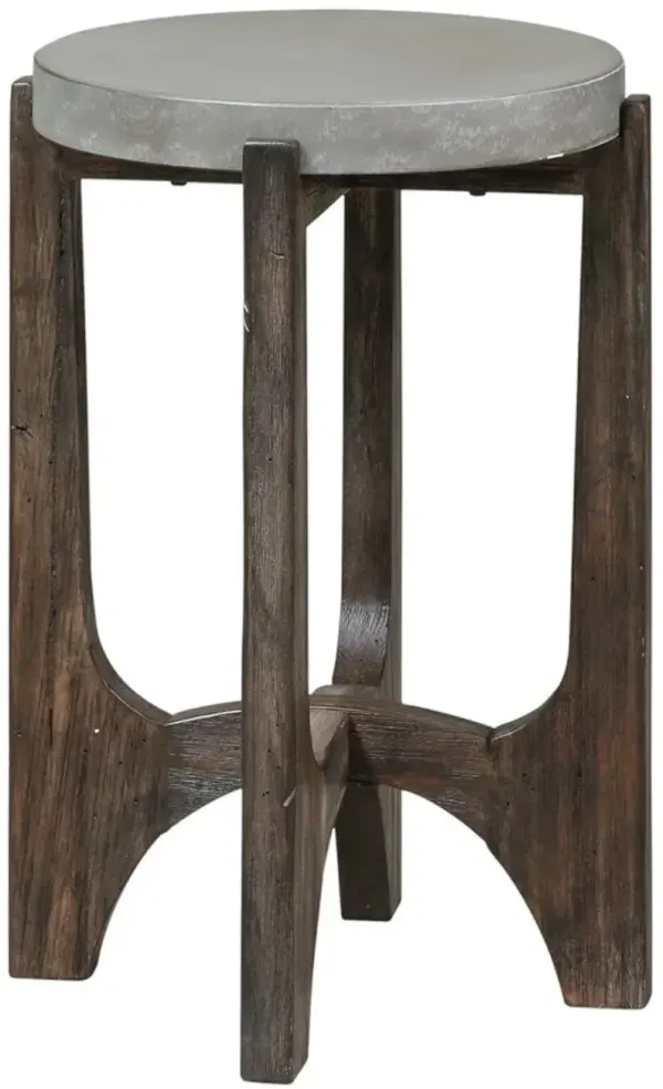 Liberty Furniture Cascade Wirebrush Rustic Brown Chairside Table