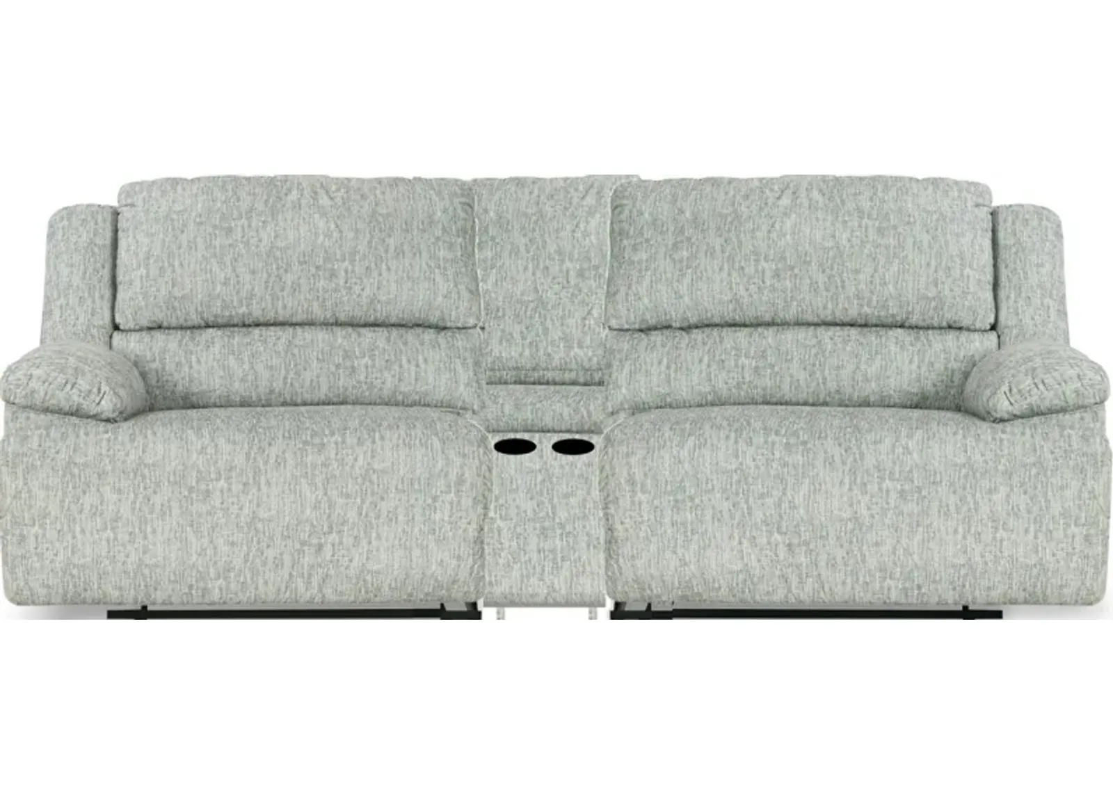 Signature Design by Ashley® McClelland 3-Piece Gray Manual Reclining Sectional