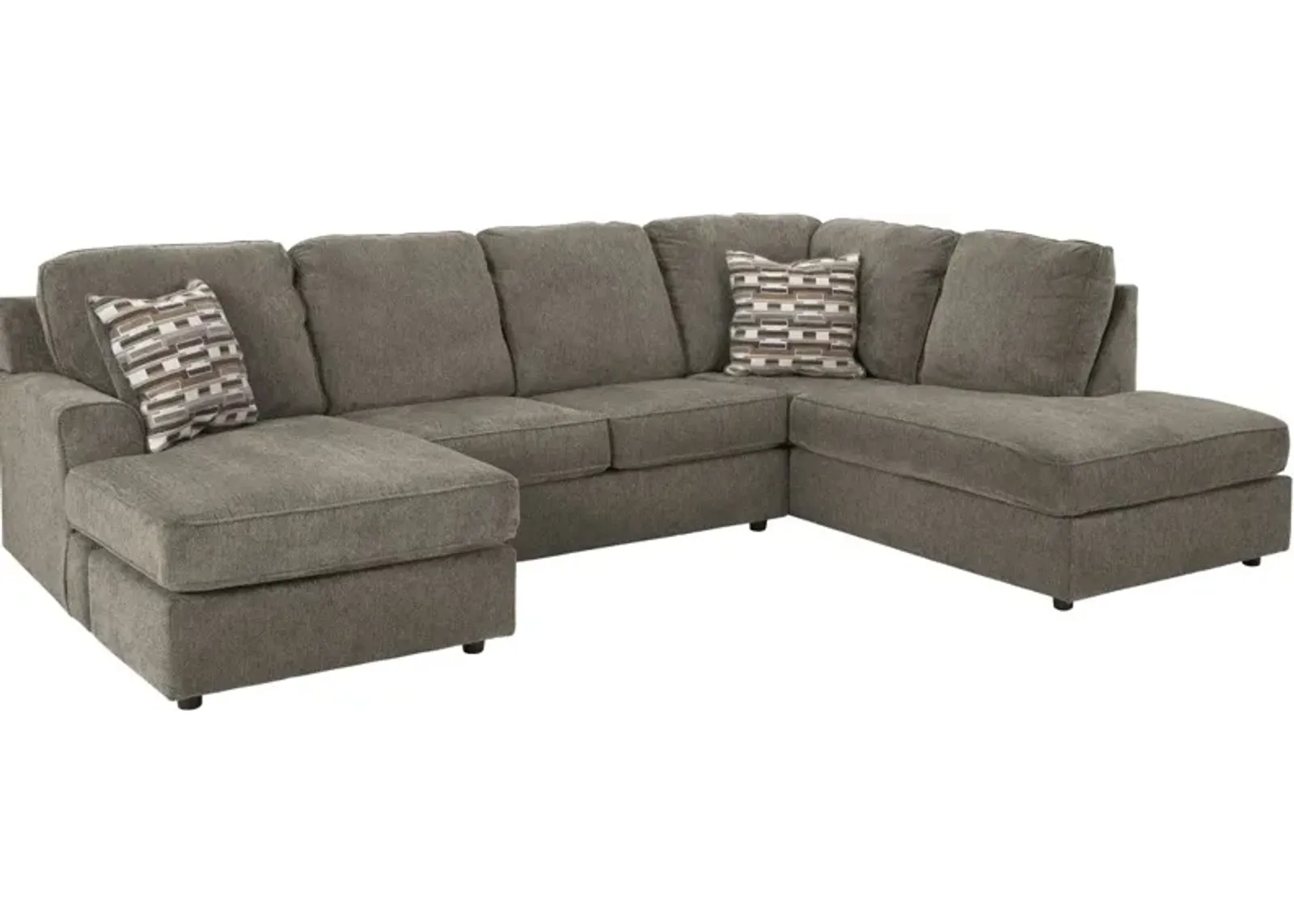 Signature Design by Ashley® O'Phannon 2-Piece Putty Right-Arm Facing Corner Sofa Section and Left Arm Chaise