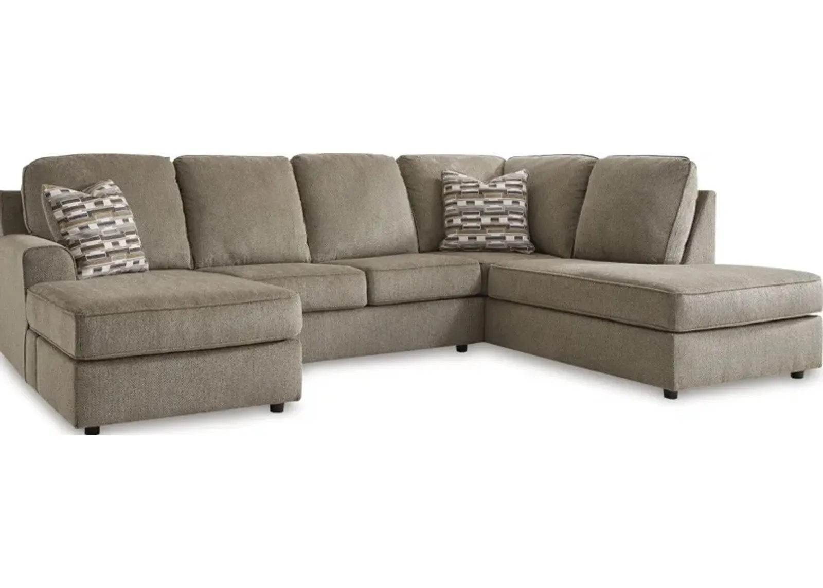 Signature Design by Ashley® O'Phannon 2-Piece Briar Right-Arm Facing Corner Sofa and Left Arm Chaise