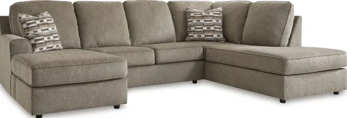 Signature Design by Ashley® O'Phannon 2-Piece Briar Right-Arm Facing Corner Sofa and Left Arm Chaise