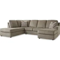 Signature Design by Ashley® O'Phannon 2-Piece Briar Sectional with Left-Arm Facing Corner Chaise