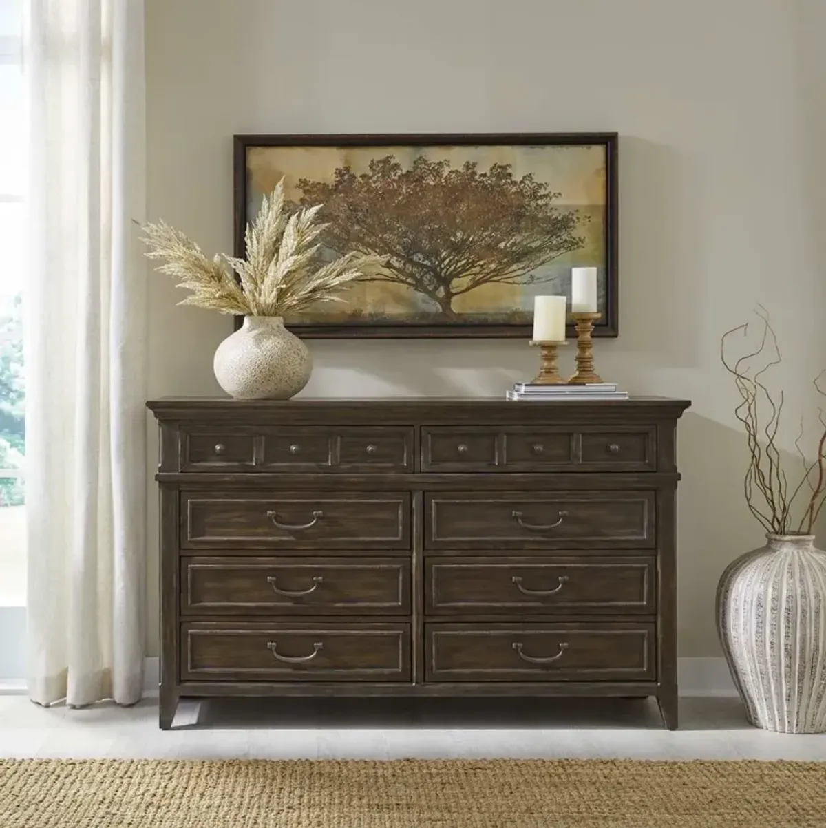 Liberty Furniture Paradise Valley Saddle Brown Dresser