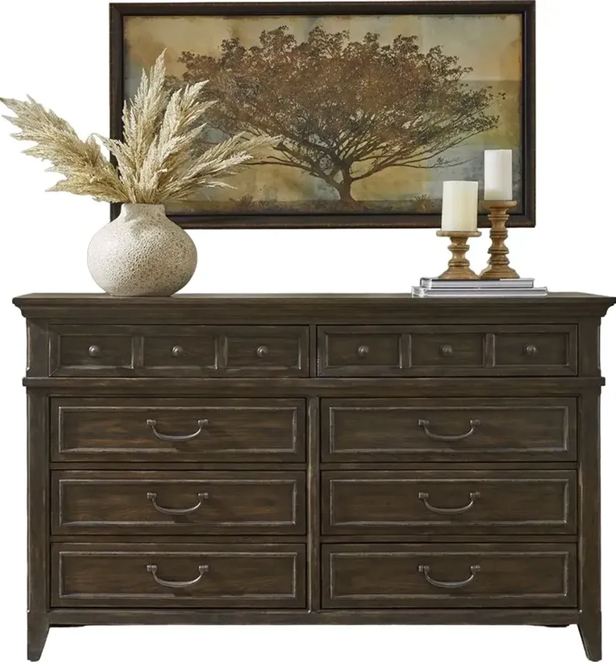 Liberty Furniture Paradise Valley Saddle Brown Dresser