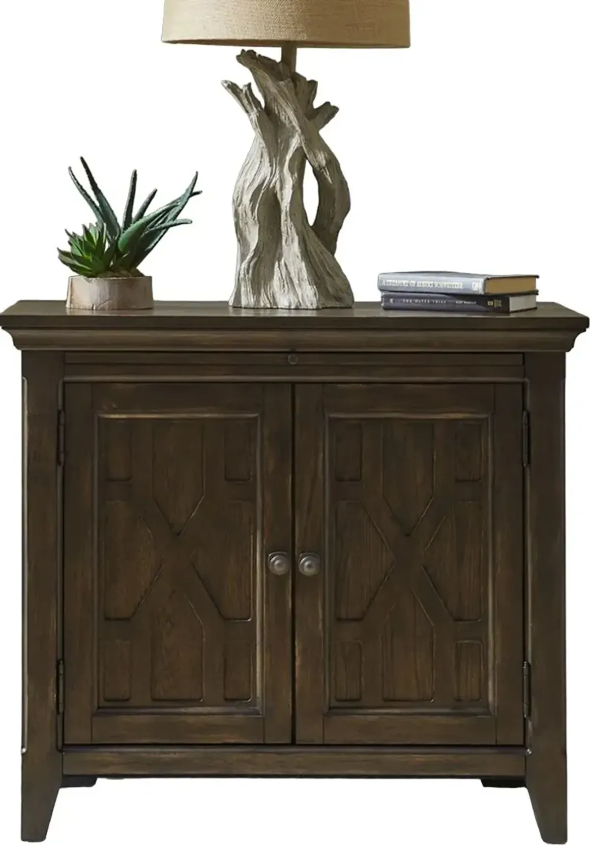 Liberty Furniture Paradise Valley Saddle Brown Bedside Chest