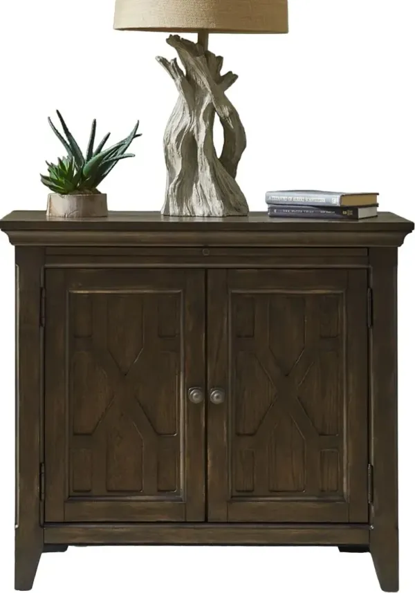 Liberty Furniture Paradise Valley Saddle Brown Bedside Chest