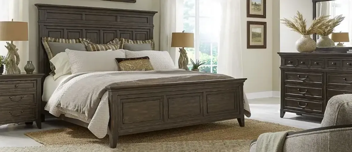 Liberty Furniture Paradise Valley 4-Piece Saddle Brown California King Bedroom Set