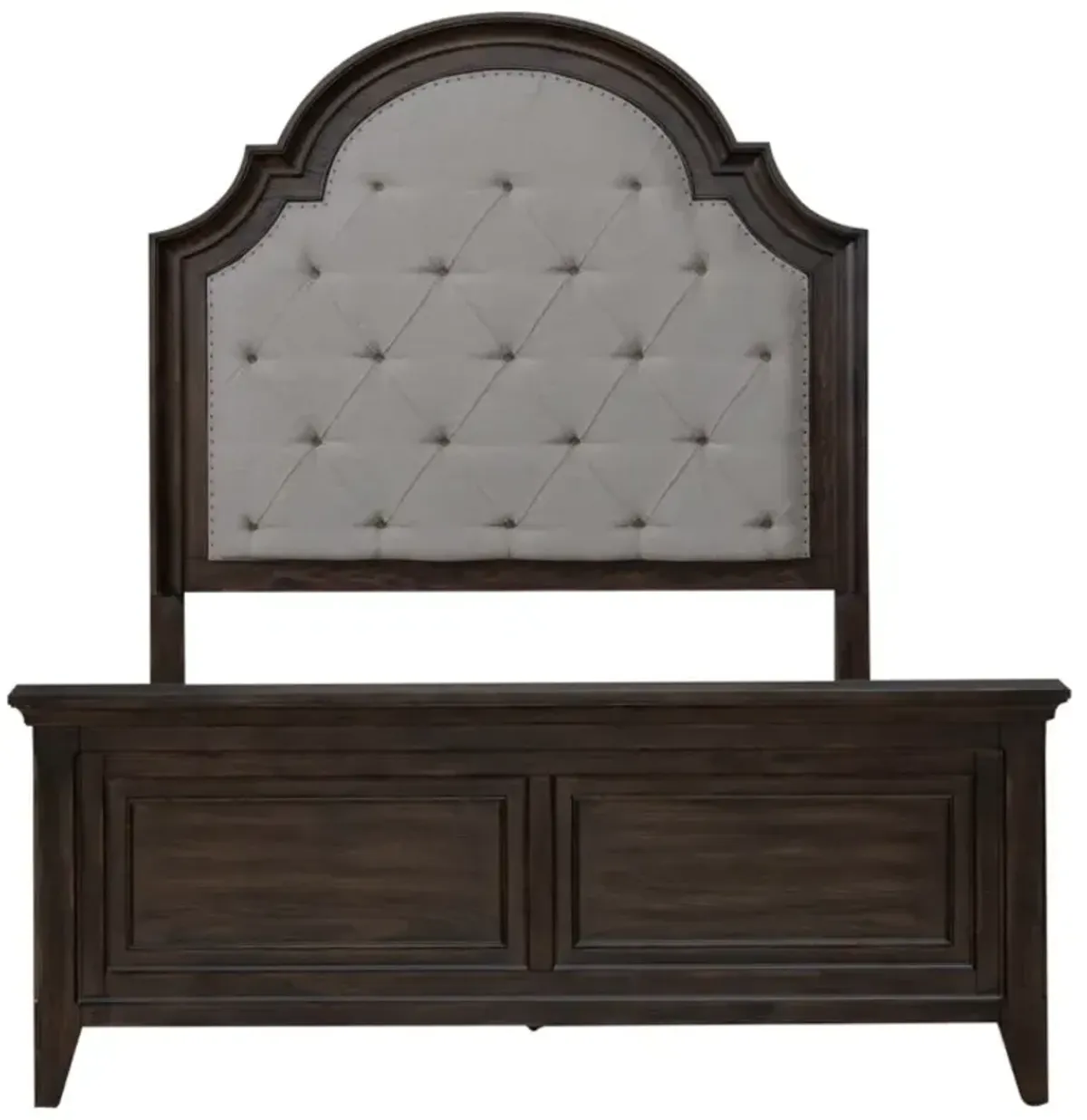 Liberty Furniture Paradise Valley Saddle Brown Queen Upholstered Panel Bed